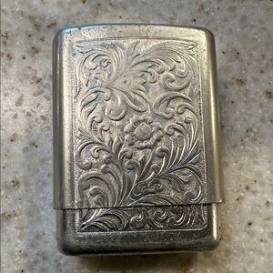 Silver Metal Smoking Case